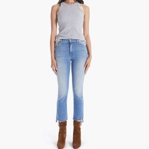Mother Insider Crop Jeans, 29, light/medium wash